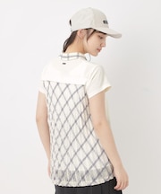 バックシアー半袖ポロシャツ