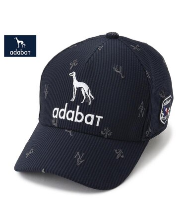 【ADABAT NAVY】飛び柄刺しゅうキャップ