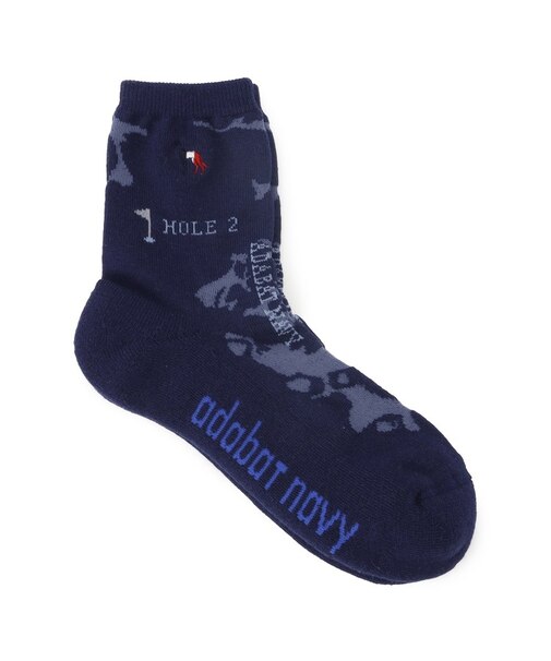 【ADABAT NAVY】リンクスショートソックス