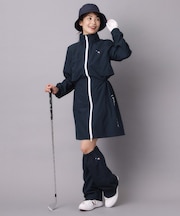 【ADABAT NAVY】レッグカバー付きレインワンピース