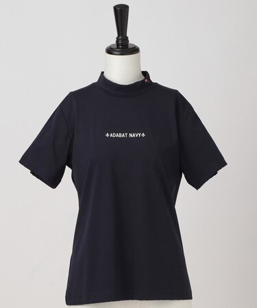 【ADABAT NAVY】クールタッチロゴラインモックT