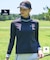【ADABAT NAVY】UVカット ロゴリブタートルネックプルオーバー
