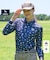 【ADABAT NAVY】シャダンモノグラム長袖ポロシャツ
