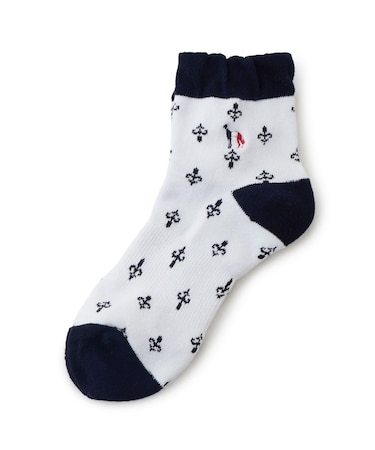 【ADABAT NAVY】フレンチショートMOVEソックス