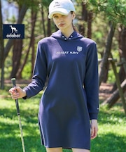 【ADABAT NAVY】長袖フーディワンピース