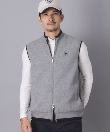 防風ジャージ×ニットリバーシブルベスト