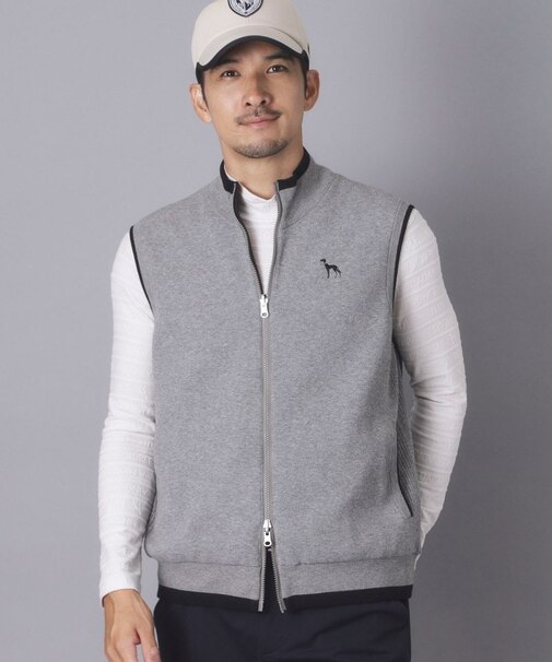 防風ジャージ×ニットリバーシブルベスト