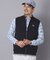 防風ジャージ×ニットリバーシブルベスト