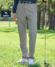 【ADABAT NAVY】ピンチェックテーパードパンツ