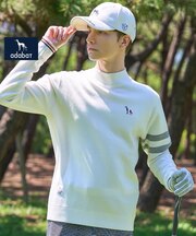 【DRESSTERIORコラボ】スウェットライクニットモックプルオーバー