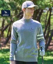 【DRESSTERIORコラボ】スウェットライクニットモックプルオーバー