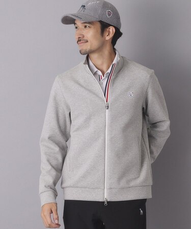 【ADABAT NAVY】スムースジャージジップブルゾン