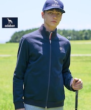 【ADABAT NAVY】スムースジャージジップブルゾン