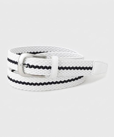 【ADABAT NAVY】ラインメッシュベルト