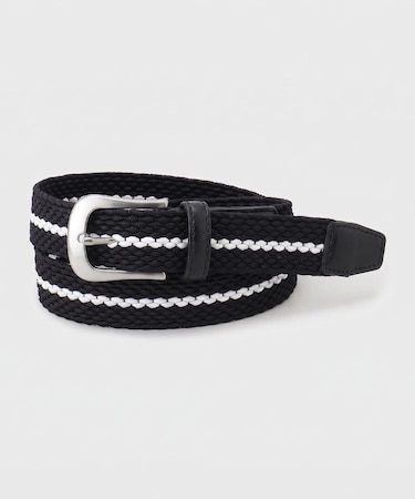 【ADABAT NAVY】ラインメッシュベルト