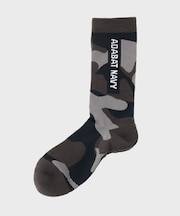 【ADABAT NAVY】カモフラ柄レギュラーソックス