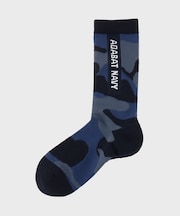 【ADABAT NAVY】カモフラ柄レギュラーソックス