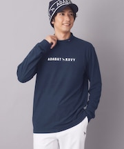 【ADABAT NAVY】ブラッシュドサーモモックT