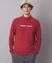 【ADABAT NAVY】ブラッシュドサーモモックT