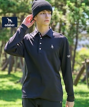 【ADABAT NAVY】サーモプリント長袖ポロ