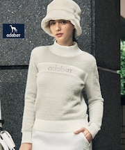 【ADABAT NAVY】シャギーニットタートルプルオーバー