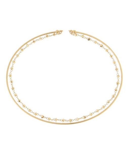 K18カットビーズ クリッポンバングル