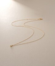 K18ダイヤモンド 6本爪 ネックレス（小）