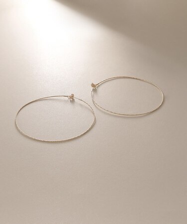 K10カット丸線 フープピアス（大）