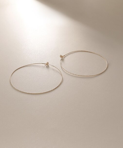 K10カット丸線 フープピアス（大）