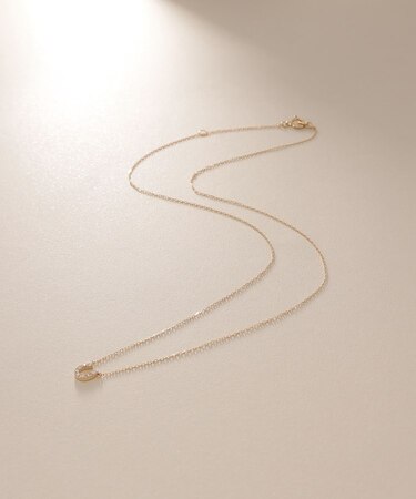 K18ダイヤモンド 馬蹄モチーフ ネックレス