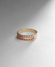 K10ダイヤモンド 丸玉透かしリング
