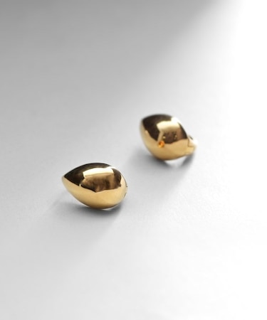 シルバー ペアシェイプ　フックピアス GP