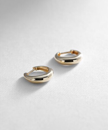 K10月甲中折れ フープピアス