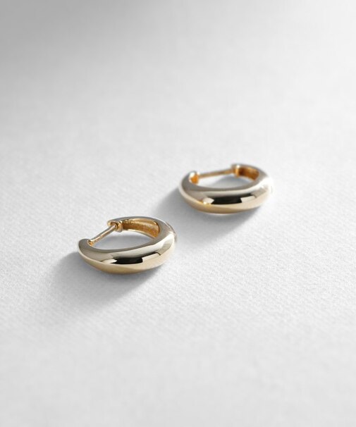 K10月甲中折れ フープピアス