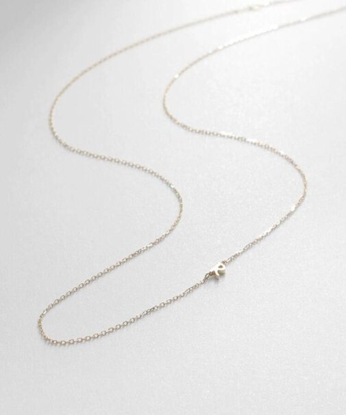 【WEB限定】K10イニシャルＲ ネックレス