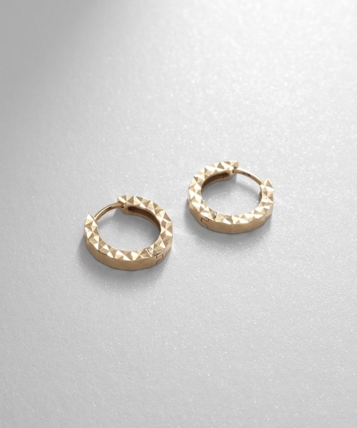 ♦︎ココシュニック♦︎k10 中折れフープピアス♦︎片耳♦︎ミラーカット K10ミラーカット中折れ フープピアス｜ココシュニックの通販｜&mall