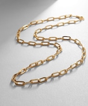 K18中空プリムケーブル ネックレス（LL）