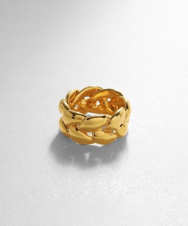 シルバー ニッティングモチーフ エタニティリングL GP