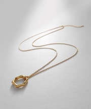 シルバー ニュアンスネックレス ヘキサゴン GP