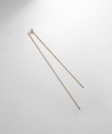 シルバー チェーンピアスベネチアン ロングフロントバック（片耳用） GP