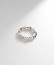 シルバー ラインリング ツイスト