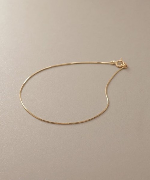 K18コンパクトチェーン ブレスレット