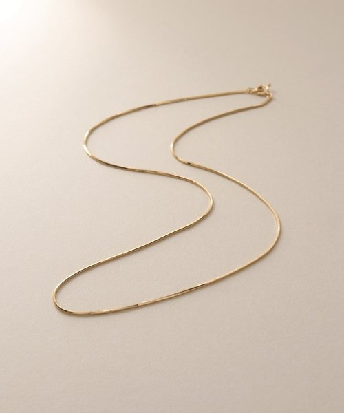 K18コンパクトチェーン ネックレス太40cm K18コンパクトチェーン ネックレス太40cm｜ココシュニックの通販