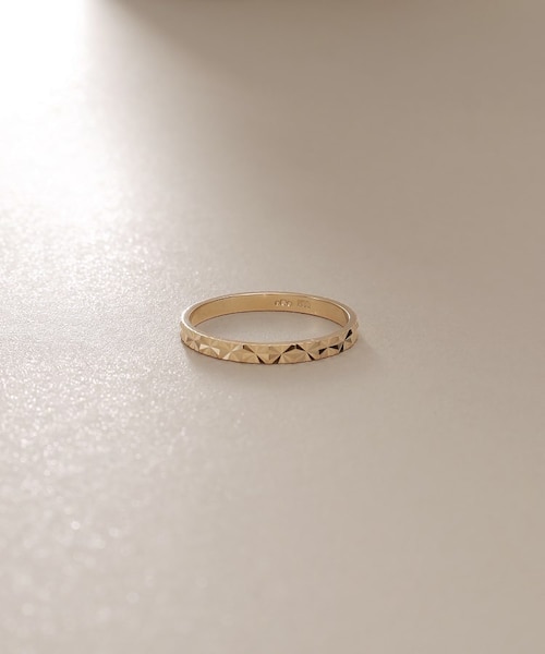K10カットワーク極光太 リング｜ココシュニックの通販｜&mall