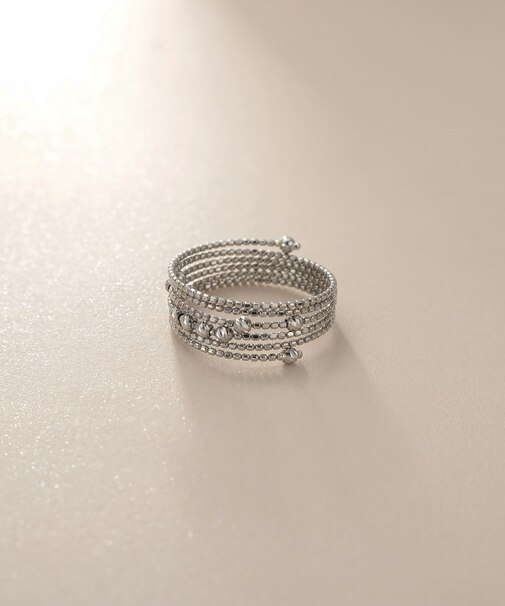 プラチナハニーカットボール形状記憶 リング