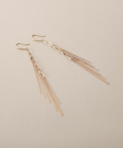 K10中空プリムキヘイフリンジ フックピアス