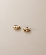 K10三つ編 ワンタッチピアス