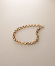 K18中空ハーフラウンド ブレスレット