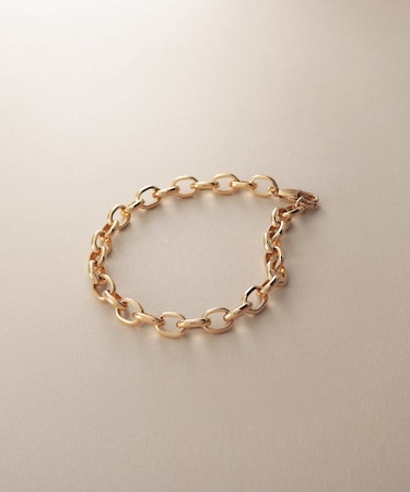 K18中空甲丸アズキ ブレスレット