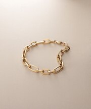 K18中空しのぎフィガロ ブレスレット